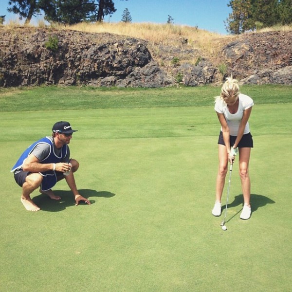 Dustin Paulina golfing Instagram